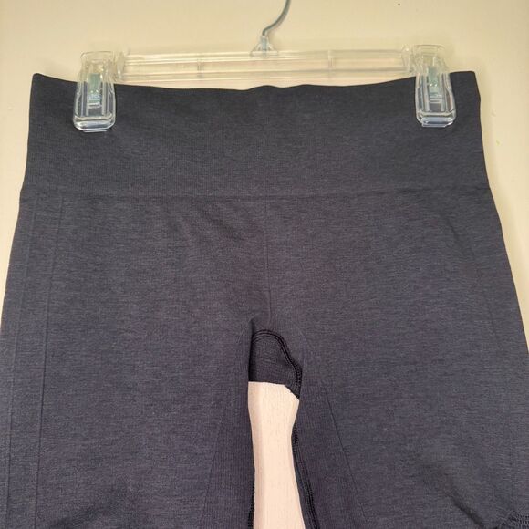 LULULEMON women's size 8 In the Flow crop II heathered inkwell seamless leggings - Picture 6 of 14